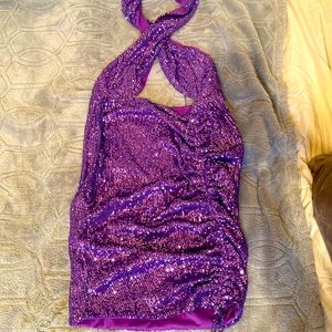 SEQUIN MINI DRESS
